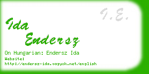 ida endersz business card